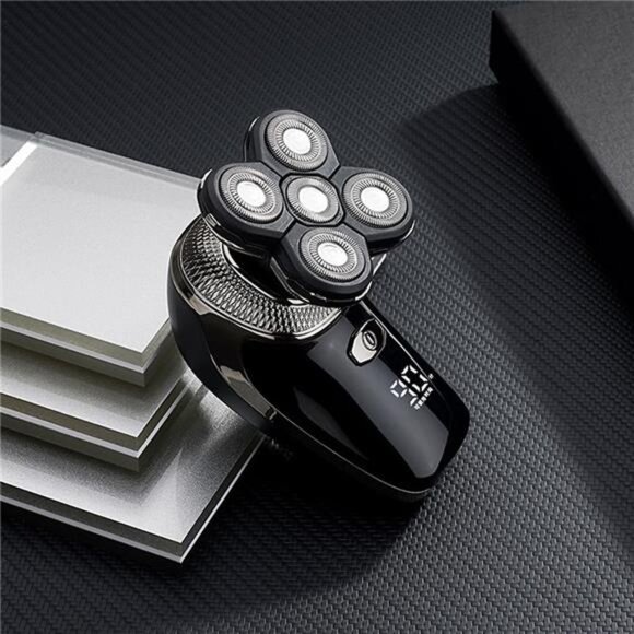 Mens Electric Bald Head Razor,Head Shaver for Bald Men Grooming Kit Wet-Dry - Picture 2 of 7